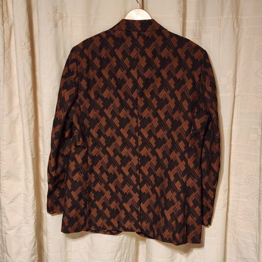 🕺 Vintage 70s Rayburn's El Paso Geometric Disco Blazer 44R 🕺 - Picture 3 of 7